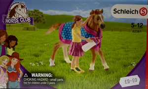 42361 FOAL WITH BLANKET SCHLEICH