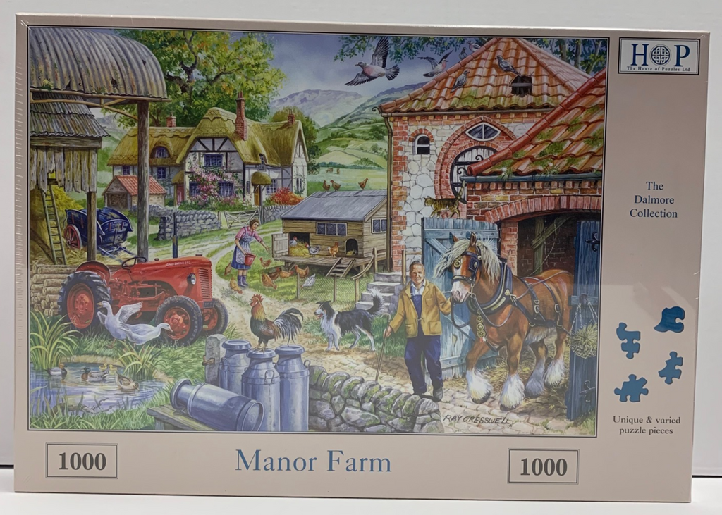 The House of Puzzles Manor Farm 1000 piece jigsaw
