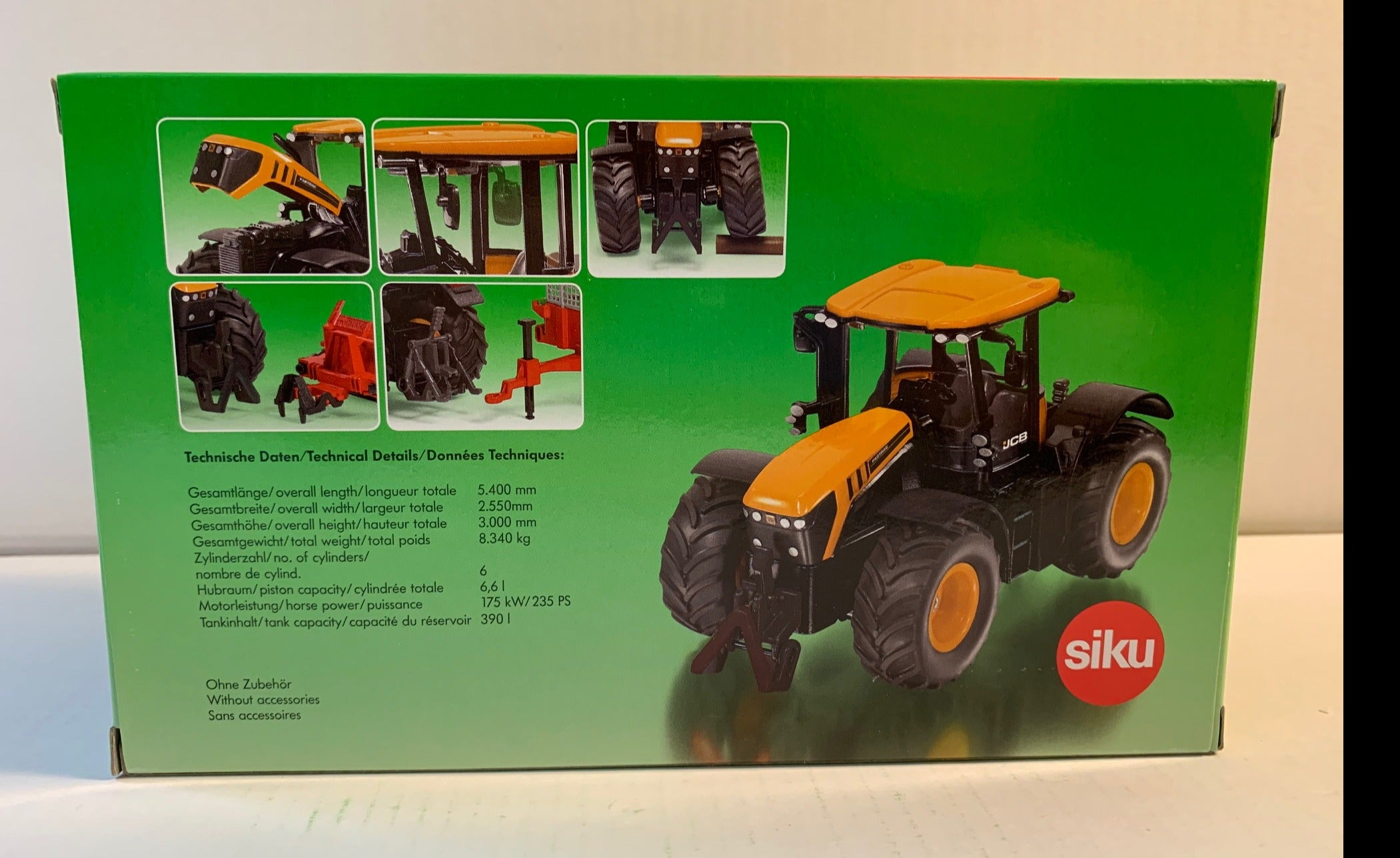 SIKU - Siku 3288 Miniatures 1:32 Tracteur JCB Fastrack 4000 - Voitures -  Rue du Commerce