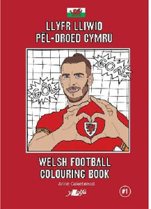 Llyfr Lliwio Pêl-Droed Cymru | Welsh Football Colouring Book