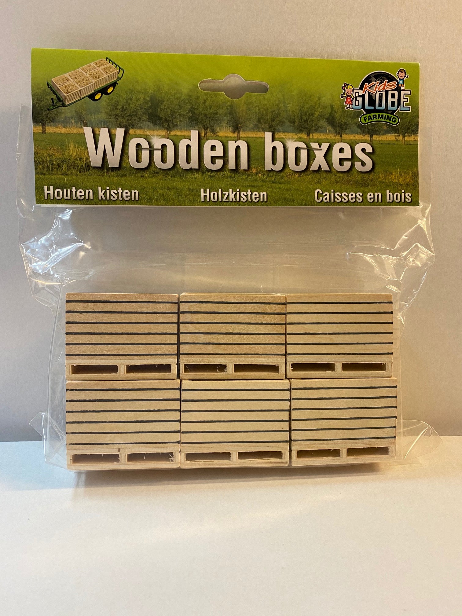 Kids Globe Farming Wooden Boxes