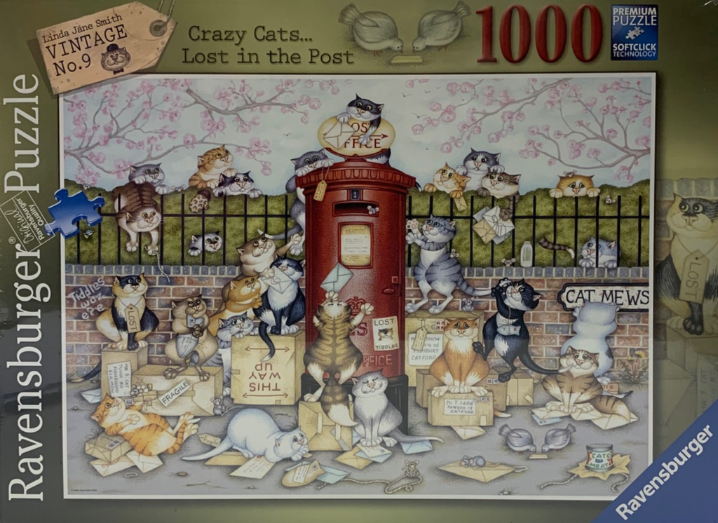 Ravensburger Crazy Cats... Lost in the Post 1000