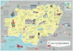 Wales on the Map: Carmarthenshire Poster (English)